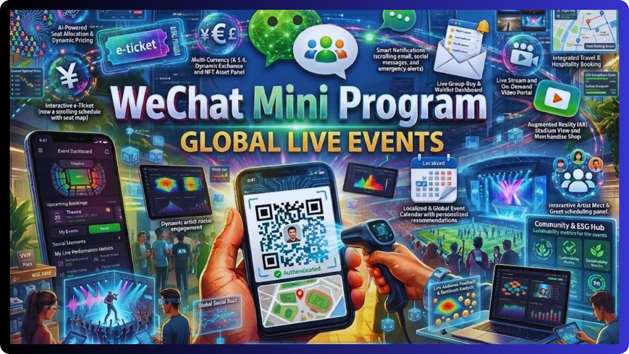 wechat mini program ticketing events