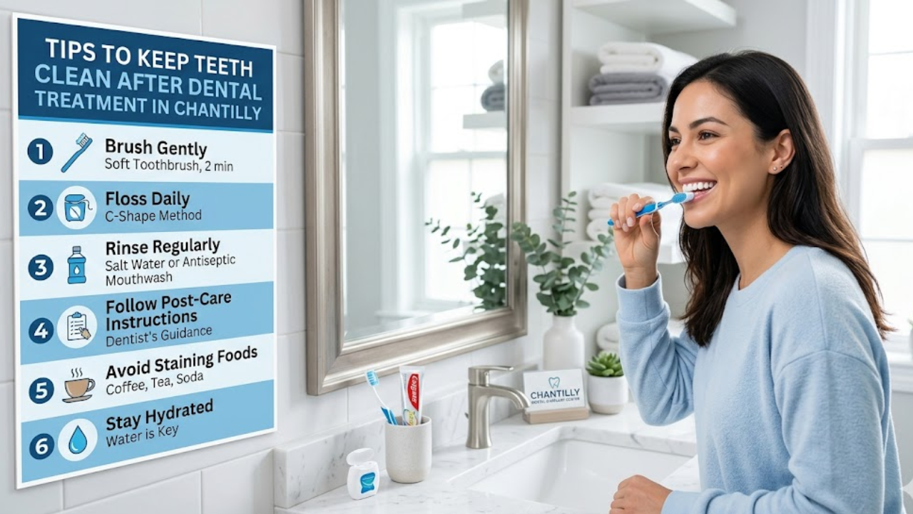 Tips to Keep Teeth Clean After Dental Treatment in Chantilly