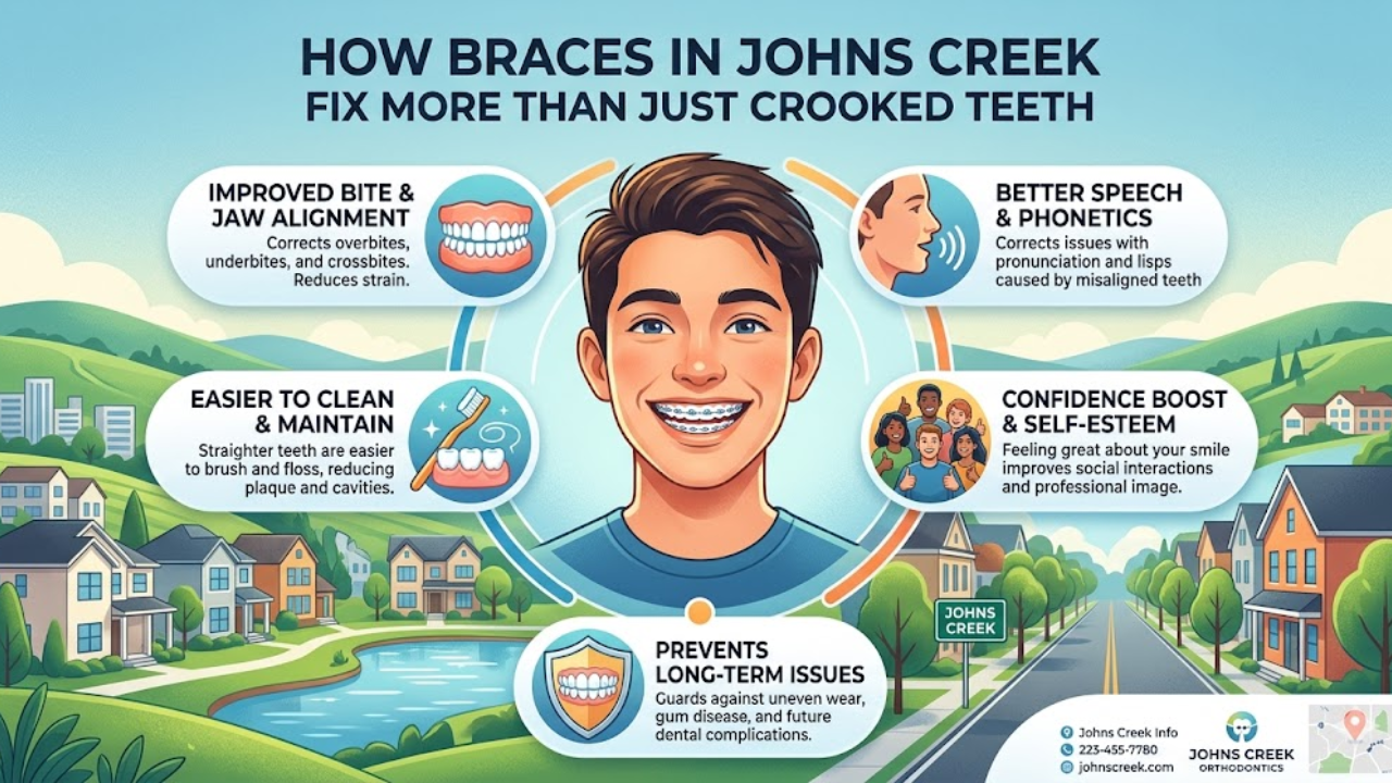 How Braces in Johns Creek Fix More Than Just Crooked Teeth