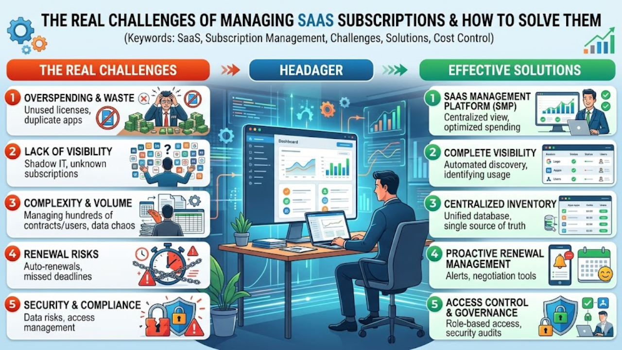 The Real Challenges of Managing SaaS Subscriptions and How to Solve Them