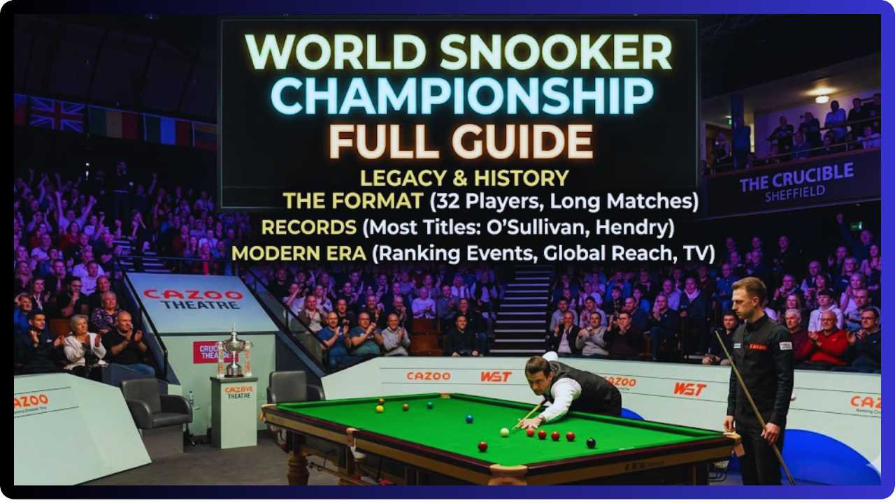 Snooker World Championship Full Guide Legacy Format Records Modern Era Explained